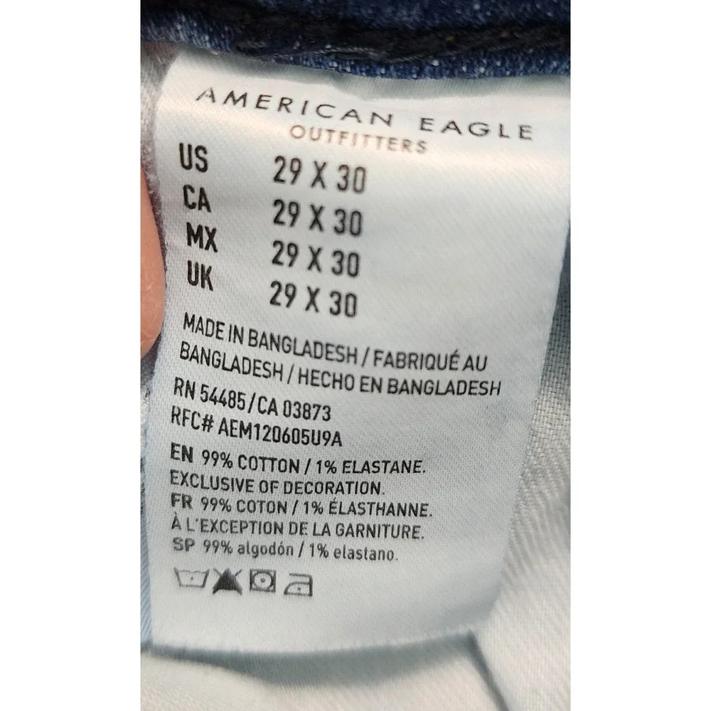 American Eagle Outfitters Men’s Slim Straight Jeans - Light Blue Wash
